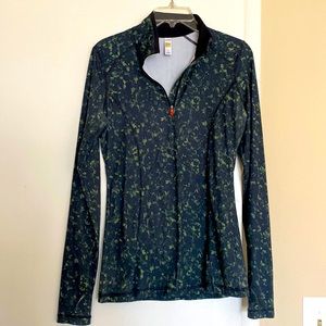 Lole Green Long Sleeve 1/4 zip Shirt